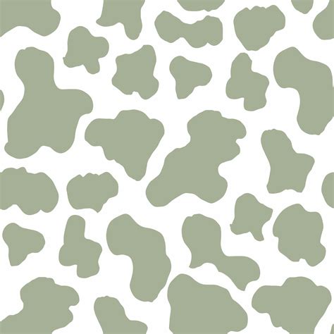 Sage Green Cow Print Seamless Repeat Digital Pattern Repeat Etsy India