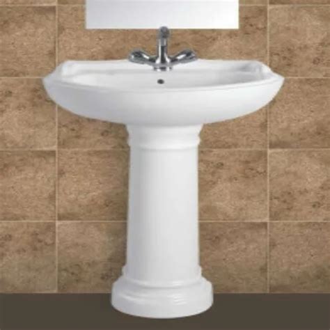 Ceramic Plain White Pedestal Wash Basin At Best Price In Morbi ID