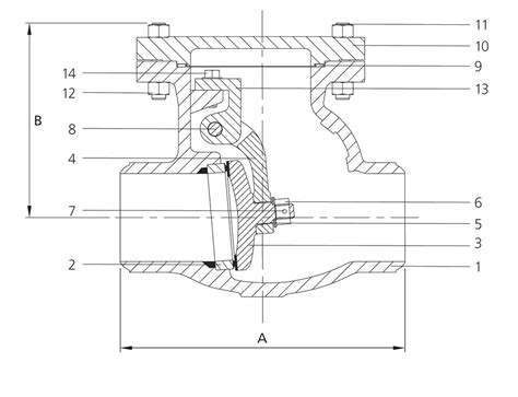 Swing Type Cast Steel Check Valve Flange Valve Size Mm To Mm At