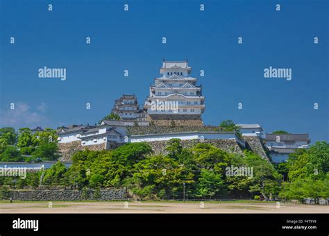 Japan Hyogo Province Himeji City Himeji Castle Shirazaki Jo Stock