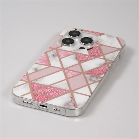 Iphone Pro Max Case H Lle Silikon Gel Geometrische Streifen Marble