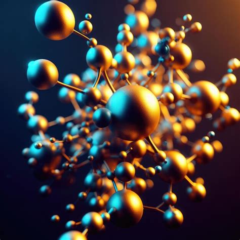 Premium Photo Molecule Illustration