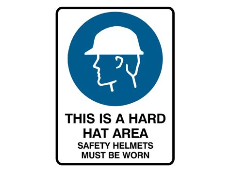 This Is A Hard Hat Area Safety Helmets Must Be Worn Sign Vector Png