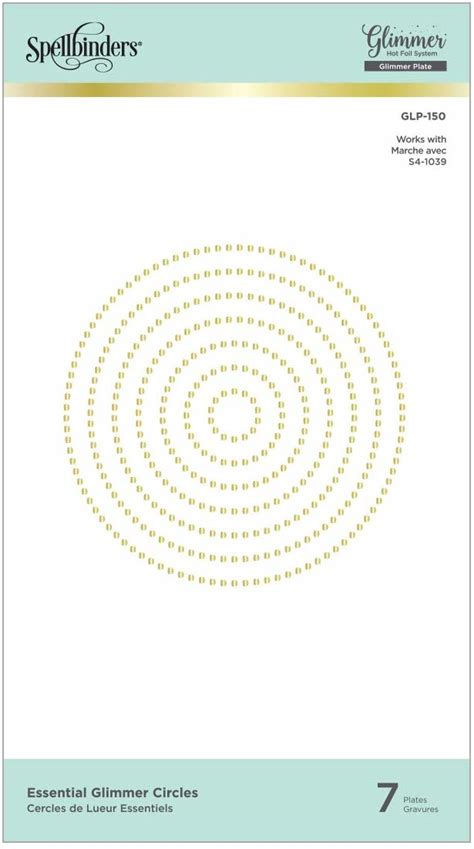 Spellbinders Hotfoil Plate Essential Glimmer Circles Glp 150