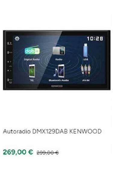 Promo Autoradio DMX129DAB Kenwood Chez Feu Vert ICatalogue Fr