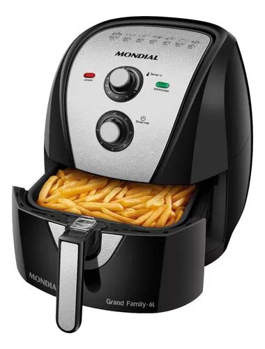 Freidora Air Fryer Afn Bi Mondial Sin Aceite Color Negro V