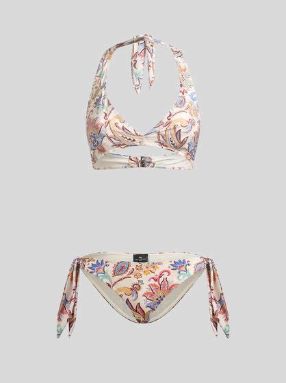 Bikini Mit Blumendruck Bademode Etro