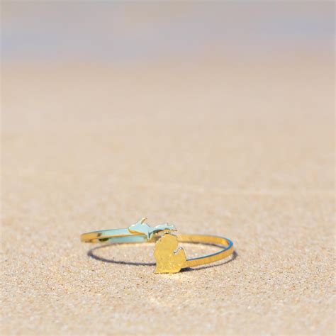 Love Michigan Bracelet Jewelry - Gold Plated – Stone Armory