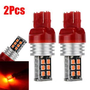 2PCS T20 7443 15SMD RED LED DUAL FILAMENT CAR BRAKE STOP LAMP TAIL