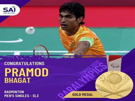 Tokyo Paralympics Pm Modi Congratulates Shuttler Pramod Bhagat For