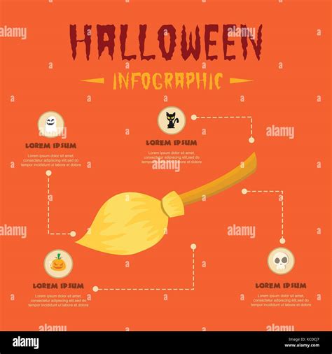 Halloween Theme Infographic Design Collection Stock Vector Image & Art ...