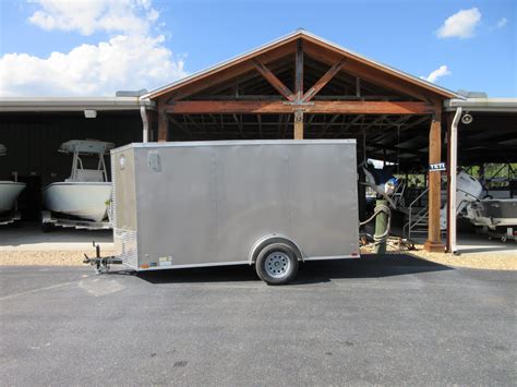 Diamond Cargo 612 Single Axle Pewter Enclosed Trailer Gulf To Lake