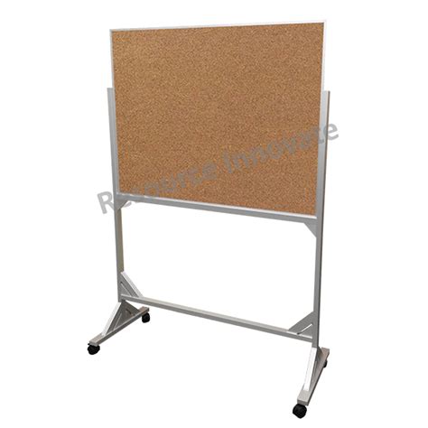 Aluminium Stand Mobile Corkboard Resource Innovate Pte Ltd