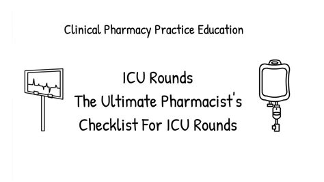 Clinical Pearls Series Pearl Pharmacist S Checklist For Intensive