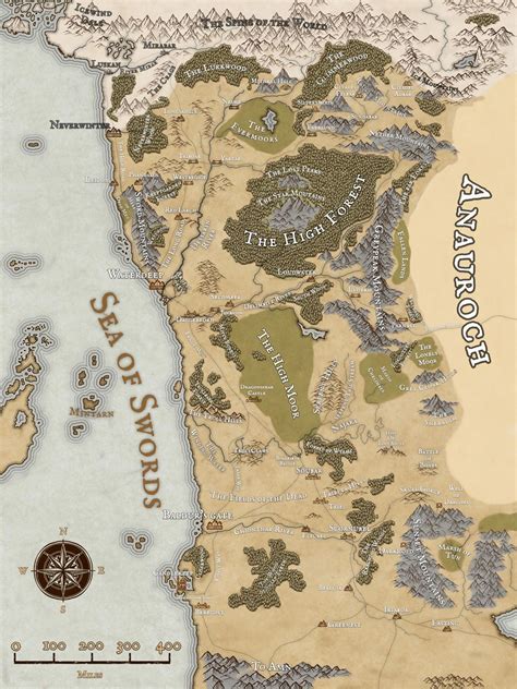 Sword Coast (Faerûn, Forgotten Realms) | Inkarnate - Create Fantasy ...