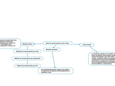 Tipos De Conservaci N De Las Carnes Mind Map