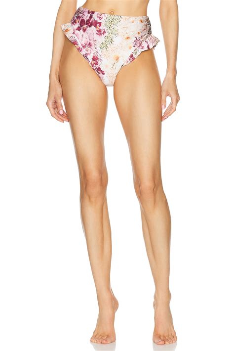 Agua By Agua Bendita Jengibre Bikini Bottom In Florecer Fwrd