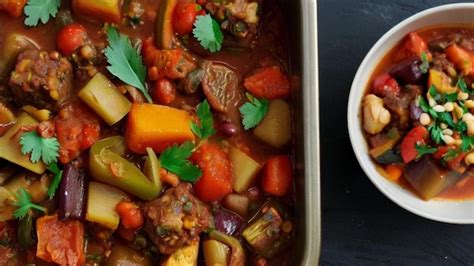 Premium Photo Hearty Caponata Stew Comfort Food Inspiration