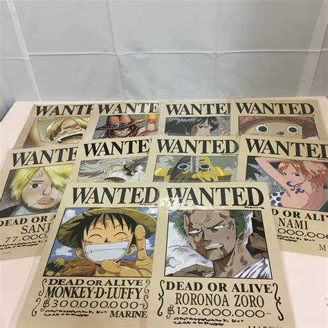 Onepiece ワンピース 手配書 ポスター 18枚セット