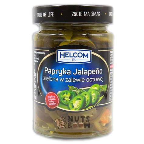 Перец халапеньо резанный Helcom - Nuts Boom — Орехи и Сухофрукты в Украине