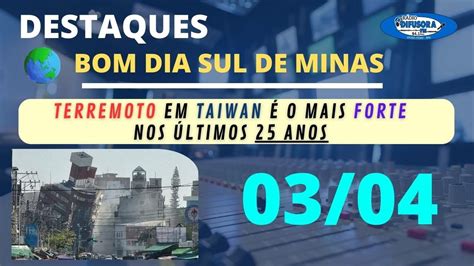 Terremoto Em Taiwan O Mais Forte Nos Ltimos Anos Jornal Bom Dia