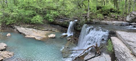 Twin Falls At Richland Creek Ozark National Forest Ar R Hiking