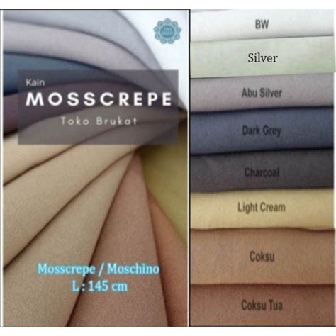 Jual Kain Mosscrepe Mosscrepe Lady Zara Permeter Shopee Indonesia