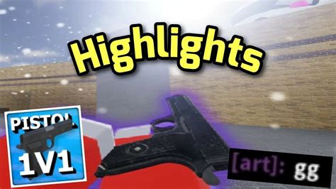 Pistol 1v1 Is Too Easy Highlights Roblox Youtube