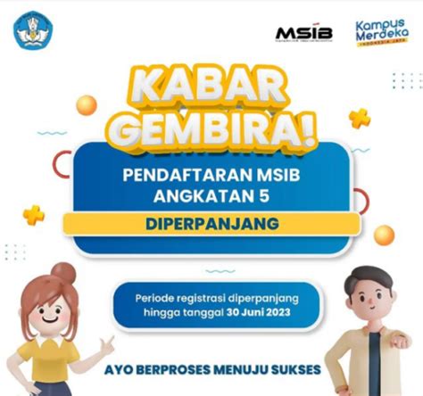 Perpanjangan Pendaftaran MSIB Angkatan 5 Merdeka Belajar Kampus