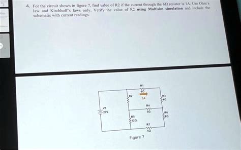 Solved For The Circuit Shown In Figure Find Value Of R If The