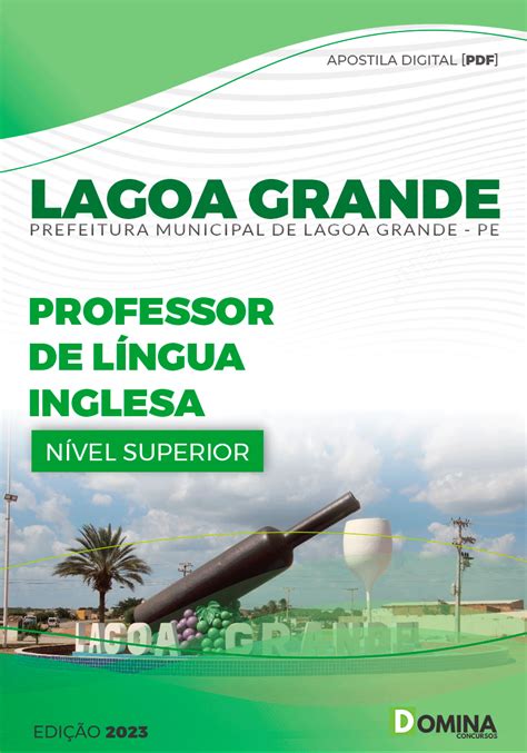 Apostila Pref Lagoa Grande PE 2024 Professor Inglês Domina Concursos