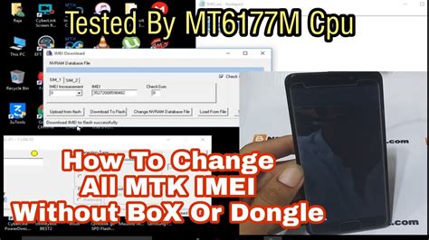 How To Repair Imei All Mtk Cpu Without Box Tested By Mt M Done