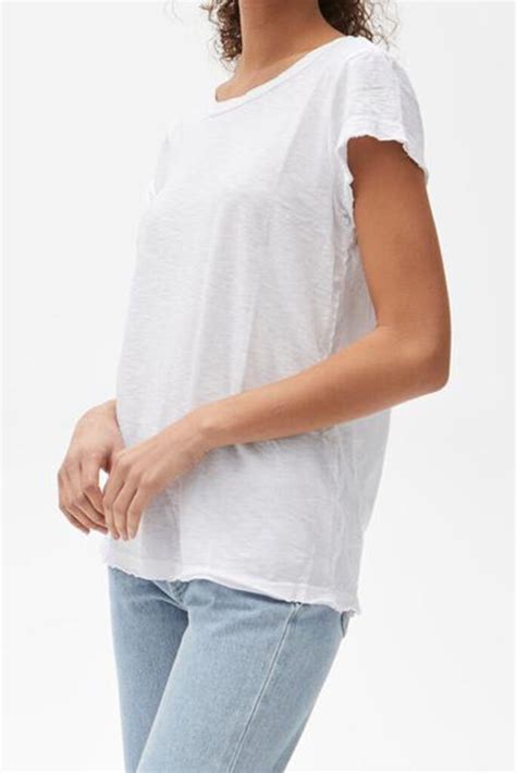 Michael Stars Cotton Lexy Tee In White Cotton Island Women S