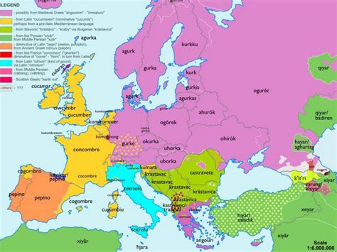 Landkarte Sprache Language Map European Languages European Map