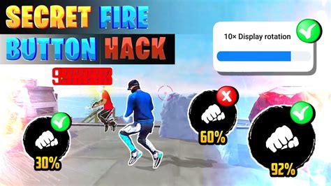 One Tap Fire Button Size And Position 🔥 Free Fire Headshot Setting In