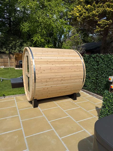 Barrell Luxe Outdoor Sauna - 6 foot | The Hot Tub and Swim Spa Company