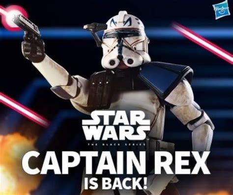 Rebelscum Hasbro The Black Series Captain Rex Up For Pre Order