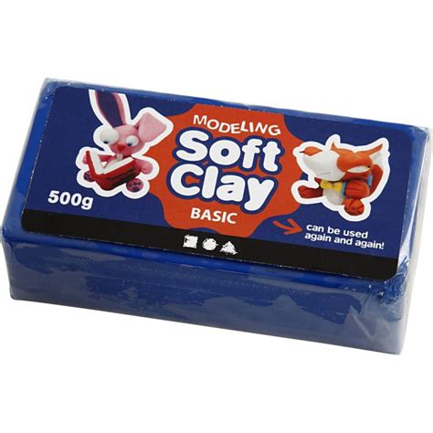 SOFT CLAY 500G BLUE - Play Resource