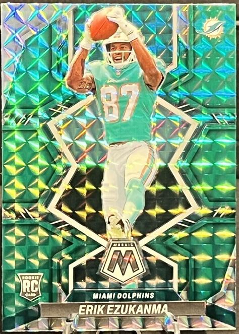 Panini Mosaic Rc Erik Ezukanma Miami Dolphins Rookie Ebay