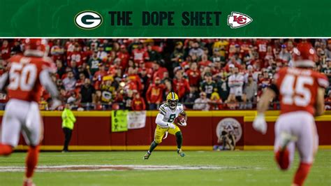 Dope Sheet Packers Take On Chiefs In Preseason Finale