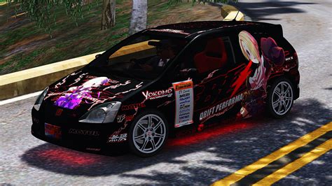 2004 Honda Civic Type R EP3 Itasha Livery GTA5 Mods