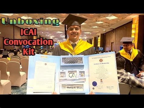 Icai Convocation Unboxing Welcome Kit Ca Convocation Kit Youtube