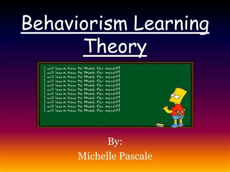 Behaviorism Learning Theory Ppt