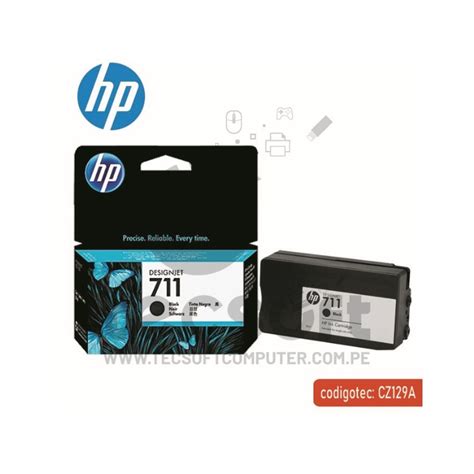 TINTA HP CZ129A 711 BLACK DGJ T120 T520 38 ML