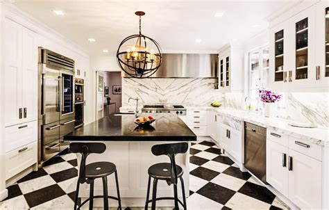 Kitchen Black And White Floor – Flooring Guide by Cinvex