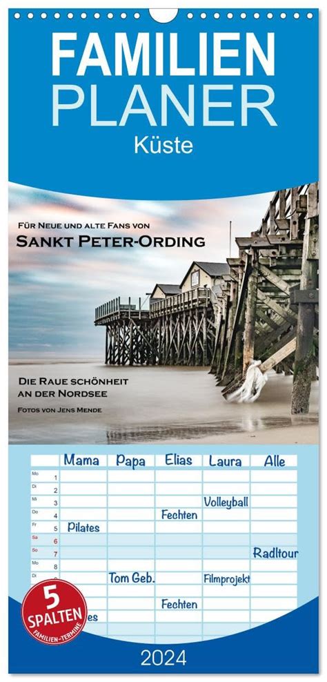 Familienplaner 2024 Sankt Peter Ording raue Schönheit an der