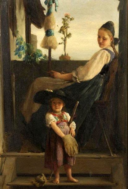 Adolphe Weisz After Hungarian Mother Daughter Art