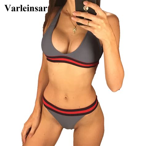 Color Sexy High Cut Sport Bikini Female Swimsuit Women Swimwear