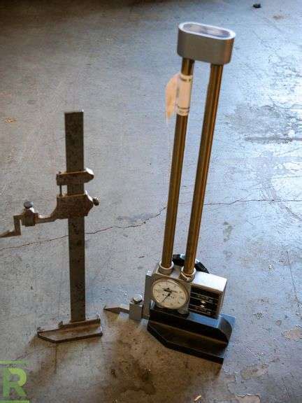 Avenger 14 And Starrett 12 Height Gauges Roller Auctions