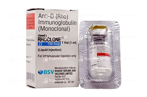 Rhoclone Mcg Injection Ml Uses Side Effects Dosage Price